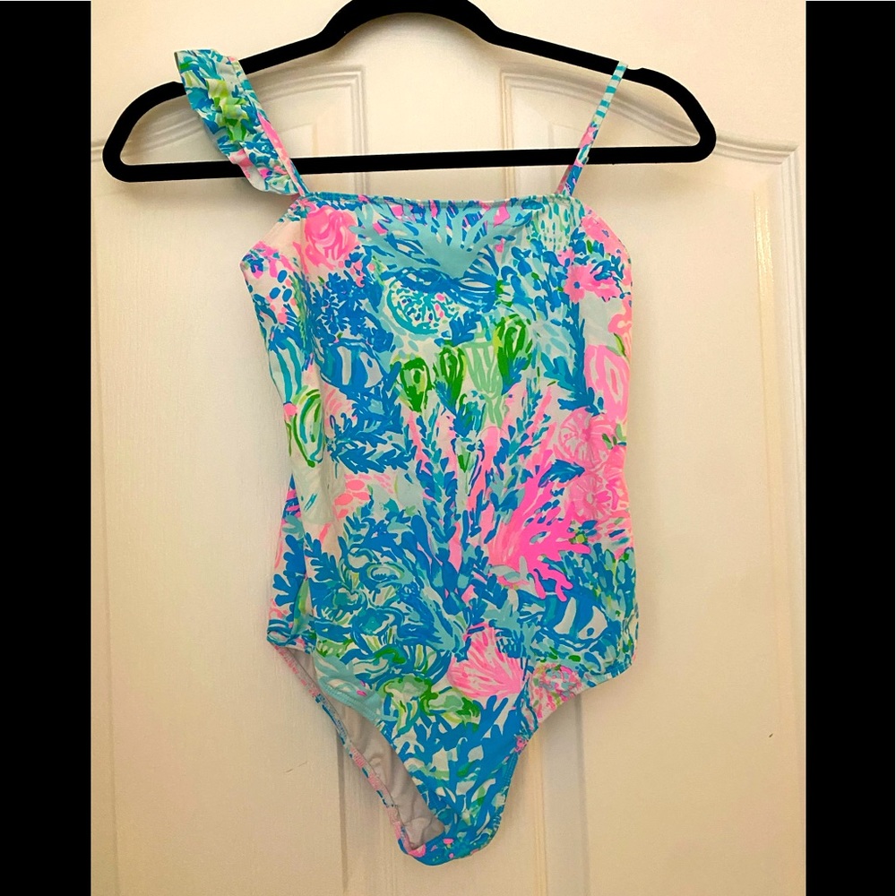 Lilly Pulitzer size 14 girls swimsuit euc